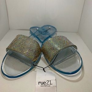 Clear rhinestone Sandals